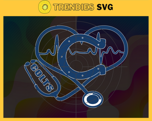 Indianapolis Colts Heart Stethoscope Svg Colts Nurse Svg Nurse Svg Colts Svg Colts Png Colts Logo Svg Design 4763