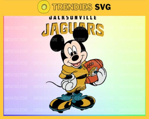 Jacksonville Jaguars Disney Inspired printable graphic art Mickey Mouse SVG PNG EPS DXF PDF Football Design 5015