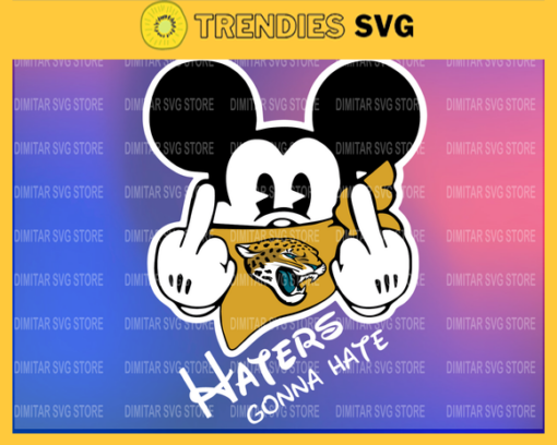 Jacksonville Jaguars Disney Inspired printable graphic art Mickey Mouse SVG PNG EPS DXF PDF Football Design 5016