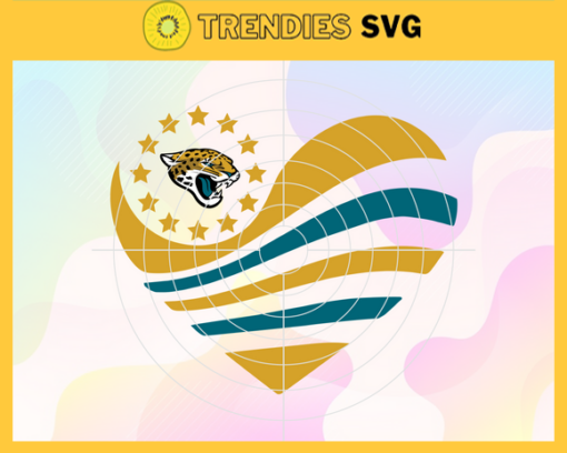 Jacksonville Jaguars Heart NFL Svg Jacksonville Jaguars Jacksonville svg Jacksonville Heart svg Jaguars svg Jaguars Heart svg Design 5065