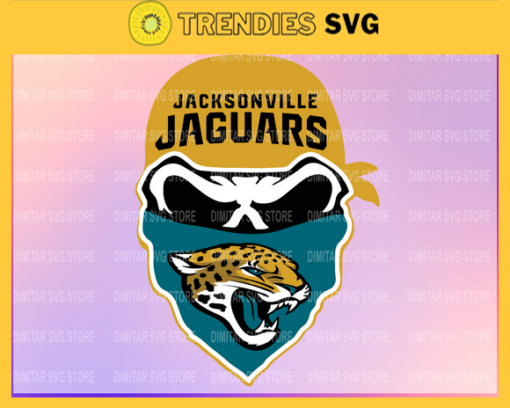 Jacksonville Jaguars Skull NFL Svg Pdf Dxf Eps Png Silhouette Svg Download Instant Design 5097