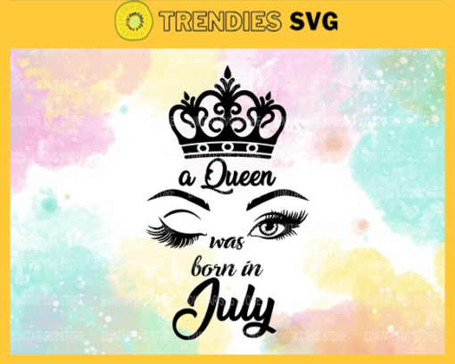 July girl Svg Eps Png Pdf Dxf Month birthday Svg Design 5196