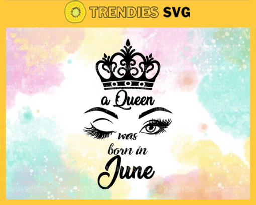 June girl Svg Eps Png Pdf Dxf Month birthday Svg Design 5210