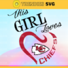 Kansas City Chiefs Girl NFL Svg Pdf Dxf Eps Png Silhouette Svg Download Instant Design 5488