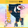 Kansas City Chiefs Girl with Jean Svg Pdf Dxf Eps Png Silhouette Svg Download Instant Design 5491