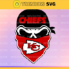 Kansas City Chiefs Skull NFL Svg Pdf Dxf Eps Png Silhouette Svg Download Instant Design 5527