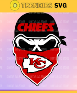 Kansas City Chiefs Skull NFL Svg Pdf Dxf Eps Png Silhouette Svg Download Instant Design 5527