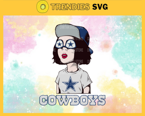 Little Girl Svg Dallas Cowboys Svg Dallas Svg Cowboys svg Girl Svg Queen Svg Design 5706