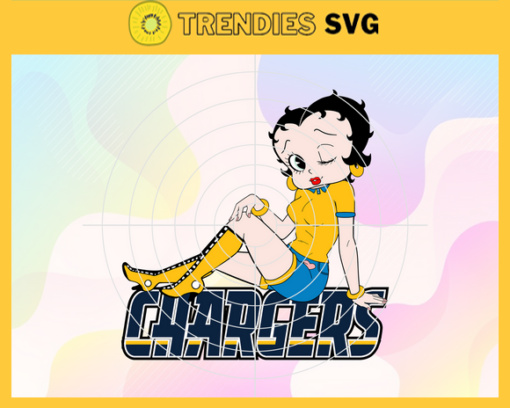 Los Angeles Chargers Betty Boop Svg Chargers Svg Chargers Girls Svg Chargers Logo Svg White Girls Svg Queen Svg Design 5762