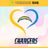 Los Angeles Chargers Heart NFL Svg Los Angeles Chargers Los Angeles svg LA Heart svg Chargers svg Chargers Heart svg Design 5799