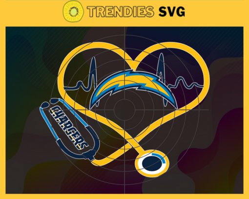 Los Angeles Chargers Heart Stethoscope Svg Chargers Nurse Svg Nurse Svg Chargers Svg Chargers Png Chargers Logo Svg Design 5801