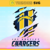 Los Angeles Chargers Scratch NFL Svg Pdf Dxf Eps Png Silhouette Svg Download Instant Design 5823