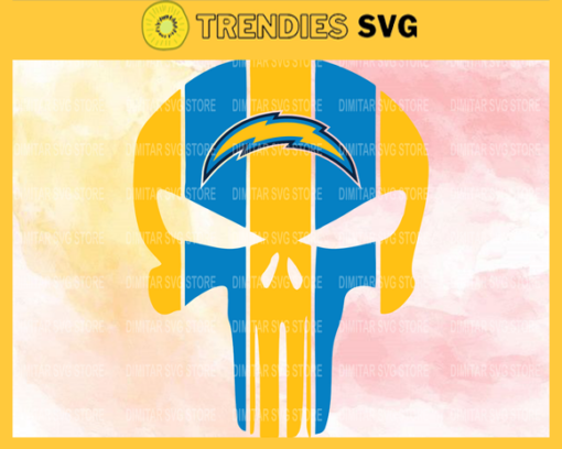 Los Angeles Chargers Skull NFL Svg Los Angeles Chargers Los Angeles svg LA Skull svg Chargers svg Chargers Skull svg Design 5824