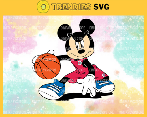 Los Angeles Clippers Mickey NBA Sport Team Logo Basketball Svg Eps Png Dxf Pdf Design 5870
