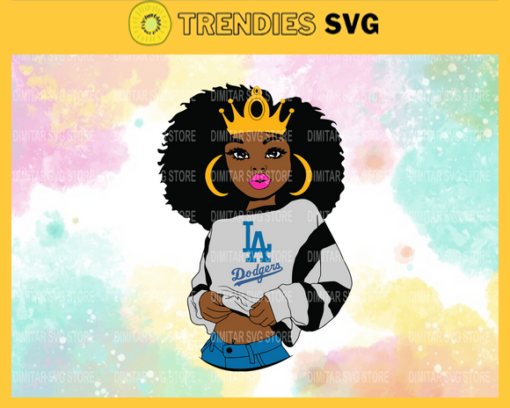 Los Angeles Dodgers Black Girls Baseball SVG files LA Dodgers svg LA Dodgers png LA Dodgers eps LA Dodgers logo Design 5875