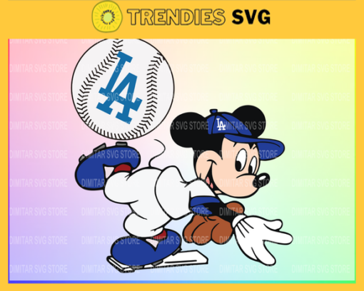 Los Angeles Dodgers Mickey Svg Eps Png Dxf Pdf Baseball SVG files Design 5877