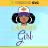 Los Angeles Lakers Girl NFL Svg Pdf Dxf Eps Png Silhouette Svg Download Instant Design 5882