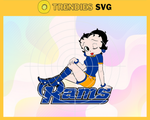 Los Angeles Rams Betty Boop Svg Rams Svg Rams Girls Svg Rams Logo Svg White Girls Svg Queen Svg Design 5902