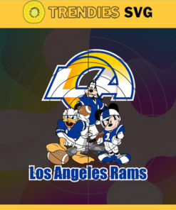 Los Angeles Rams Cartoon Movie Svg Donald Duck Svg Mickey Svg Pluto Svg Rams Svg Rams Team Svg Design 5904