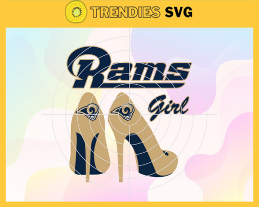 Los Angeles Rams Girl NFL Svg Los Angeles Rams Rams svg Rams Girl svg Rams Girl svg Black Girl svg Design 5929