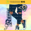 Los Angeles Rams Girl with Jean Svg Pdf Dxf Eps Png Silhouette Svg Download Instant Design 5934