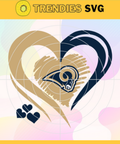 Los Angeles Rams Heart NFL Svg Los Angeles Rams Rams svg Rams Heart svg Rams Heart svg Heart svg Design 5937
