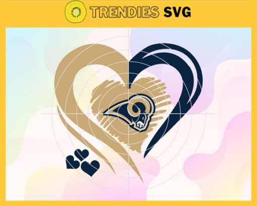 Los Angeles Rams Heart NFL Svg Los Angeles Rams Rams svg Rams Heart svg Rams Heart svg Heart svg Design 5937