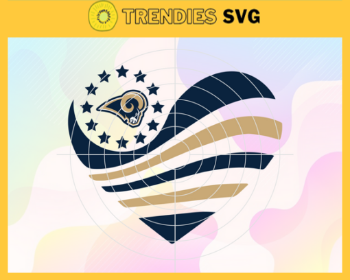 Los Angeles Rams Heart NFL Svg Los Angeles Rams Rams svg Rams Heart svg Rams Heart svg Heart svg Design 5938