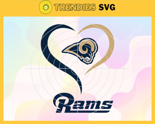 Los Angeles Rams Heart NFL Svg Los Angeles Rams Rams svg Rams Heart svg Rams Heart svg Heart svg Design 5939