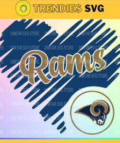 Los Angeles Rams Heart NFL Svg Sport NFL Svg Heart T Shirt Heart Cut Files Silhouette Svg Download Instant Design 5940