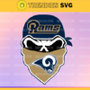 Los Angeles Rams Skull NFL Svg Pdf Dxf Eps Png Silhouette Svg Download Instant Design 5969