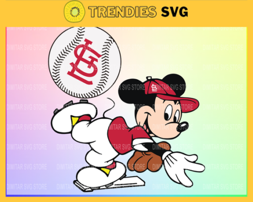 Louis Cardinals Mickey Svg Eps Png Dxf Pdf Baseball SVG files Design 6011