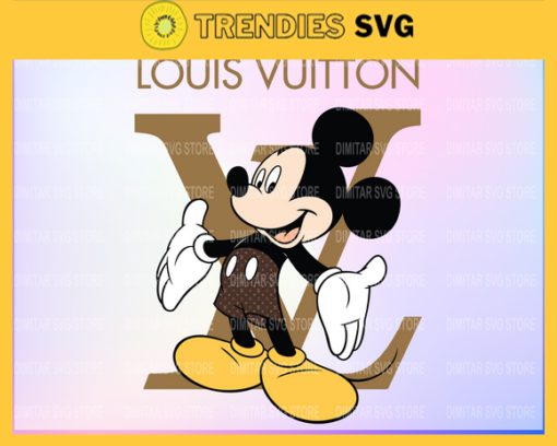 Louis Vuitton Disney Inspired printable graphic art Mickey Mouse SVG PNG EPS DXF PDF Louis Vuitton Logo Design 6013