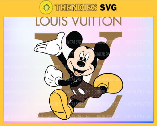 Louis Vuitton Disney Inspired printable graphic art Mickey Mouse SVG PNG EPS DXF PDF Louis Vuitton Logo Design 6014