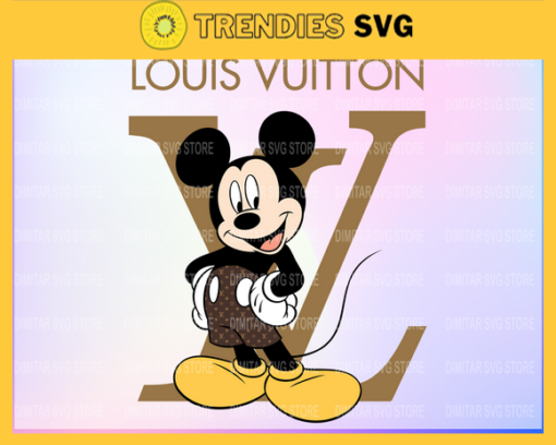 Louis Vuitton Disney Inspired printable graphic art Mickey Mouse SVG PNG EPS DXF PDF Louis Vuitton Logo Design 6015