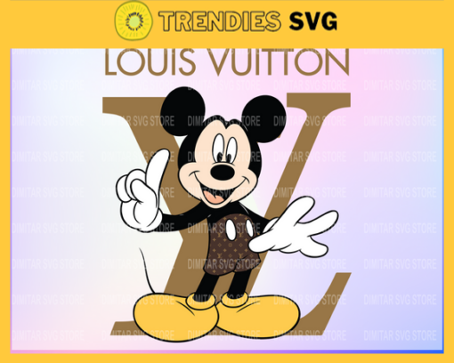Louis Vuitton Disney Inspired printable graphic art Mickey Mouse SVG PNG EPS DXF PDF Louis Vuitton Logo Design 6016