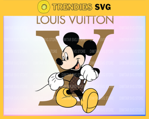Louis Vuitton Disney Inspired printable graphic art Mickey Mouse SVG PNG EPS DXF PDF Louis Vuitton Logo Design 6018