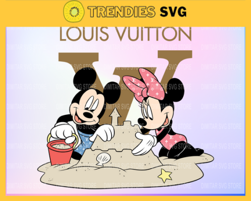 Louis Vuitton Disney Inspired printable graphic art Mickey and Minnie SVG PNG EPS DXF PDF Louis Vuitton Logo Design 6035