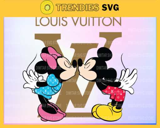 Louis Vuitton Disney Inspired printable graphic art Mickey and Minnie SVG PNG EPS DXF PDF Louis Vuitton Logo Design 6038