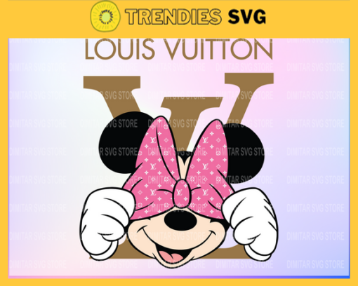 Louis Vuitton Disney Inspired printable graphic art Minnie Mouse SVG PNG EPS DXF PDF Louis Vuitton Logo Design 6022