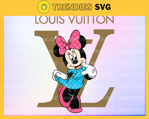 Louis Vuitton Disney Inspired printable graphic art Minnie Mouse SVG PNG EPS DXF PDF Louis Vuitton Logo Design 6026