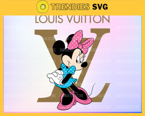 Louis Vuitton Disney Inspired printable graphic art Minnie Mouse SVG PNG EPS DXF PDF Louis Vuitton Logo Design 6027