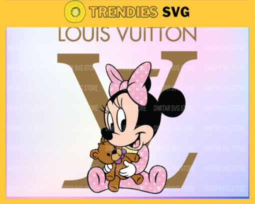 Louis Vuitton Disney Inspired printable graphic art Minnie Mouse SVG PNG EPS DXF PDF Louis Vuitton Logo Design 6028