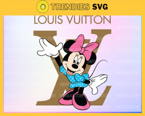 Louis Vuitton Disney Inspired printable graphic art Minnie Mouse SVG PNG EPS DXF PDF Louis Vuitton Logo Design 6030
