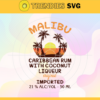 Malibu Palms and Sunset colored Svg Maibu Rum Flag File For Shirt Svg Mug Svg Candle Svg Malibu Svg Rum Svg Design 6069