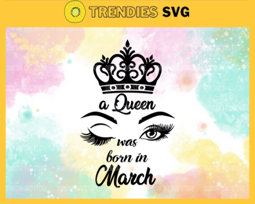 March girl Svg Eps Png Pdf Dxf Month birthday Svg Design 6095