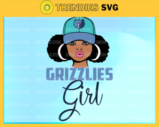Memphis Grizzlies Girl NFL Svg Pdf Dxf Eps Png Silhouette Svg Download Instant Design 6130