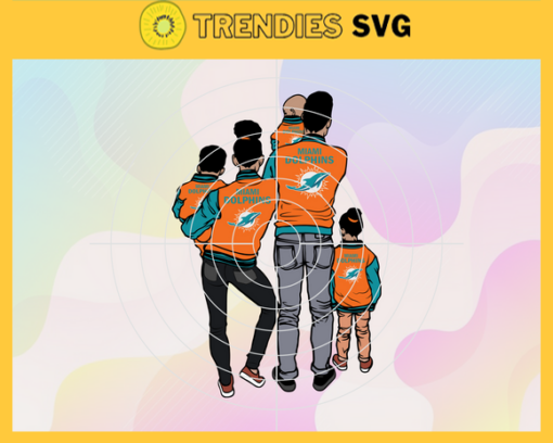 Miami Dolphins Fan Family svg Fathers Day Gift Footbal ball Fan svg Dad Nfl svg Fathers Day svg Dolphins DAD svg Design 6286