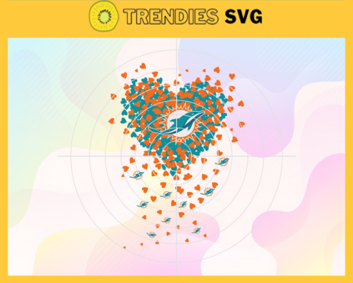Miami Dolphins Heart NFL Svg Miami Dolphins Miami svg Miami Heart svg Dolphins svg Dolphins Heart svg Design 6300