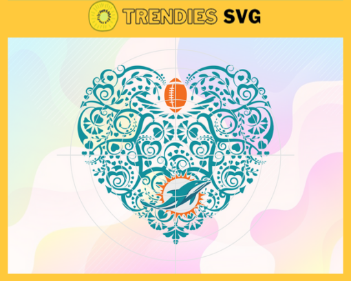 Miami Dolphins Heart NFL Svg Miami Dolphins Miami svg Miami Heart svg Dolphins svg Dolphins Heart svg Design 6301